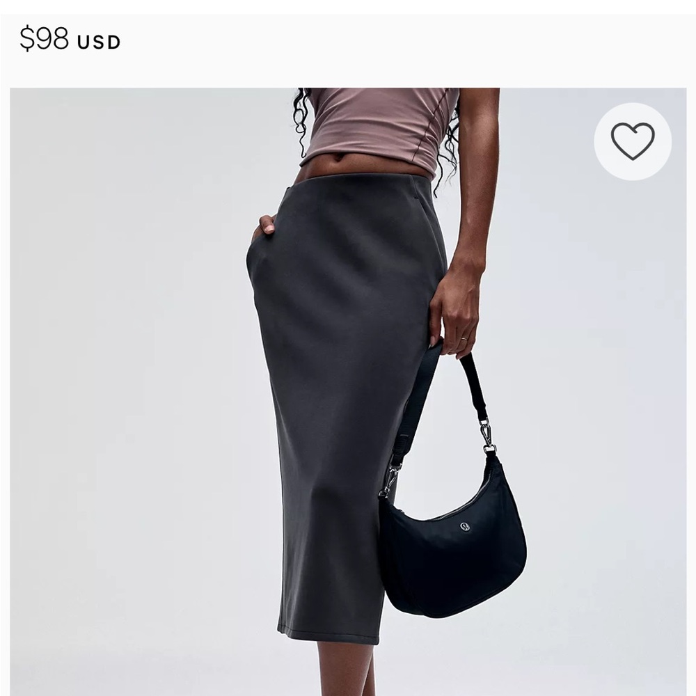Lululemon Softstreme High Rise Midi Skirt